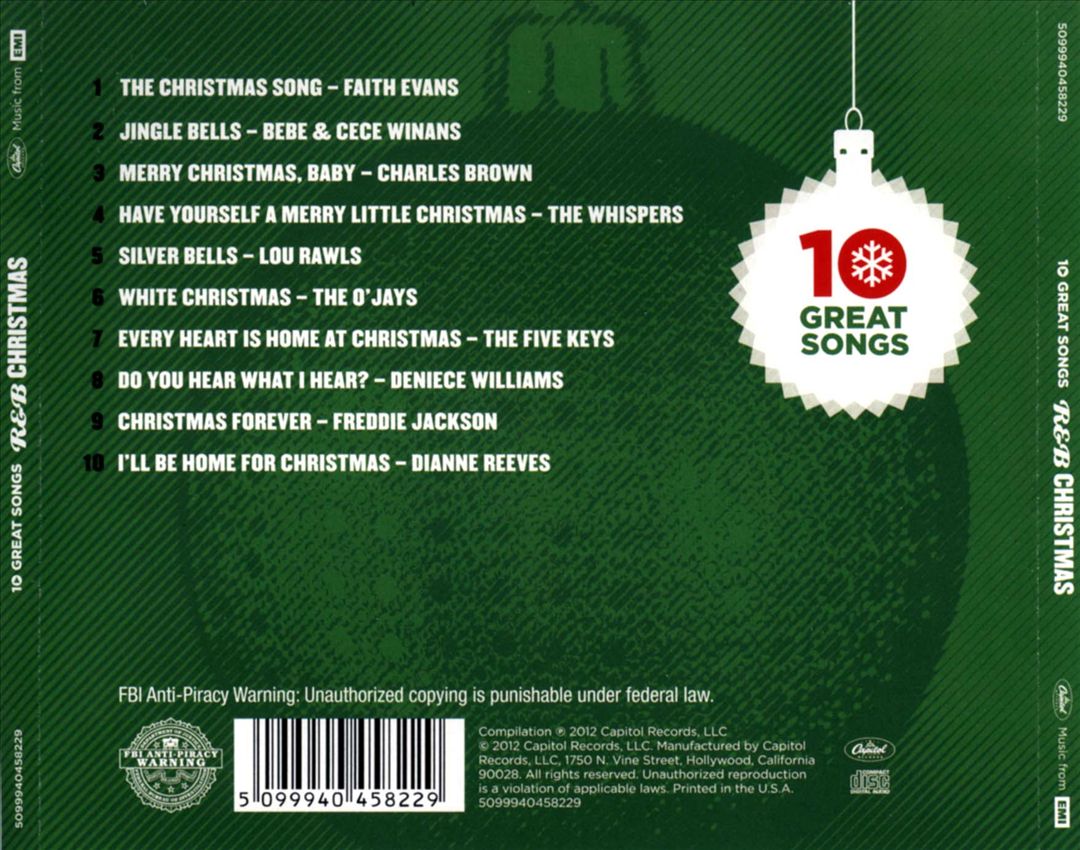 R&B Christmas: 10 Great Songs cover art