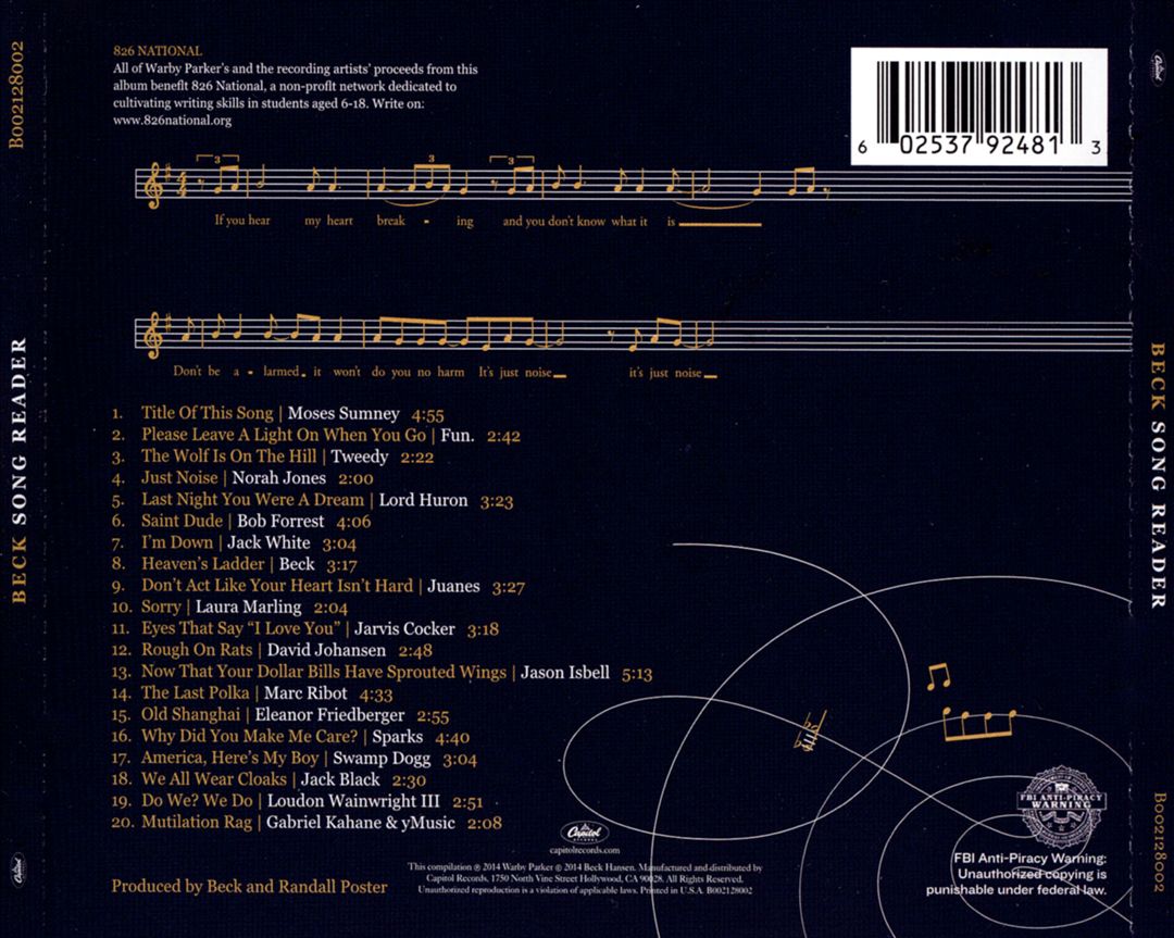 Song Reader cover art