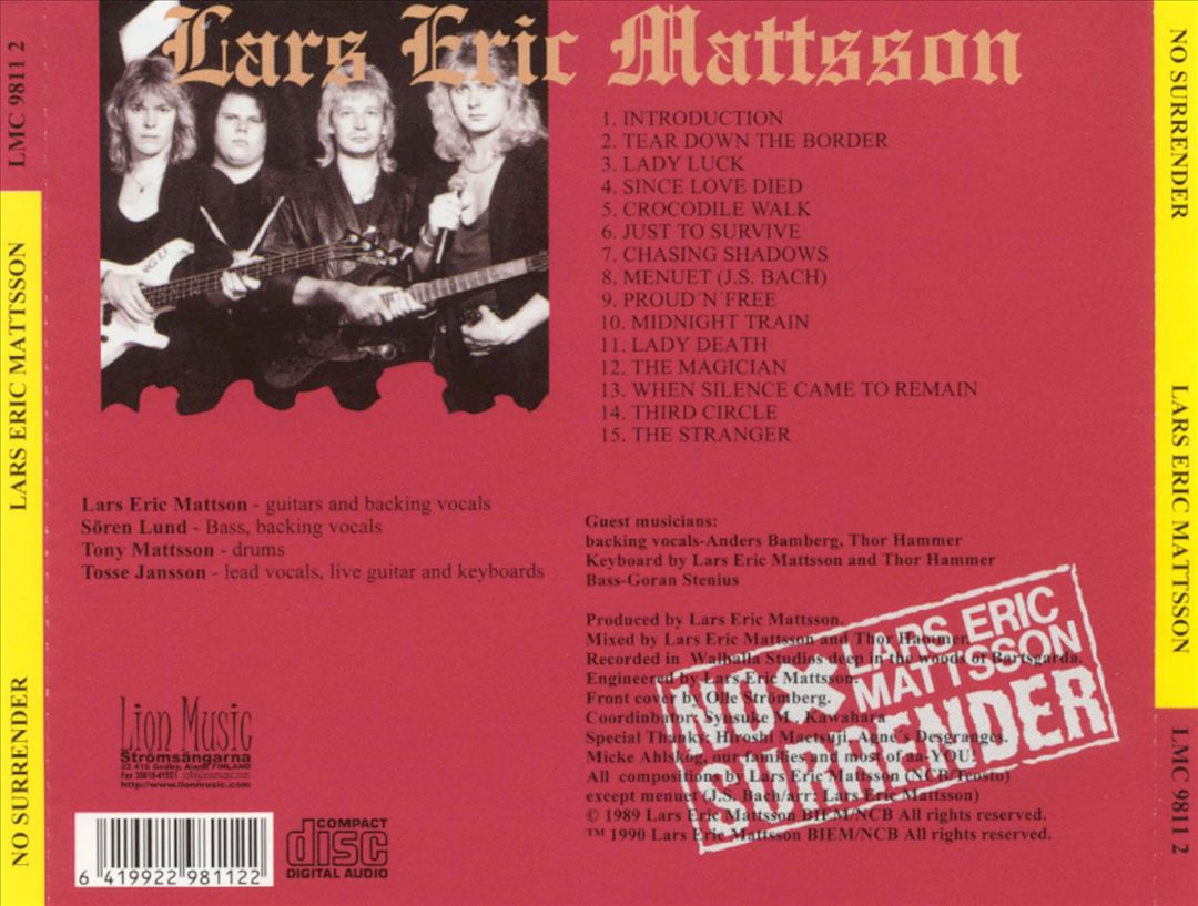 No Surrender cover art