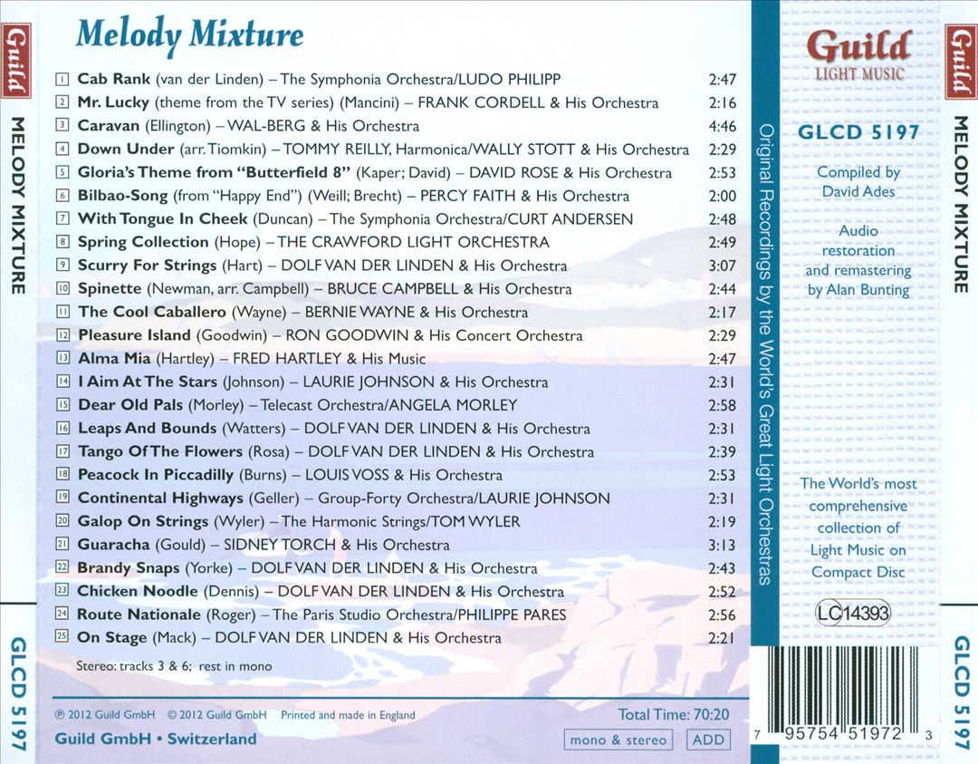 Golden Age of Light Music: Melody Mixture cover art