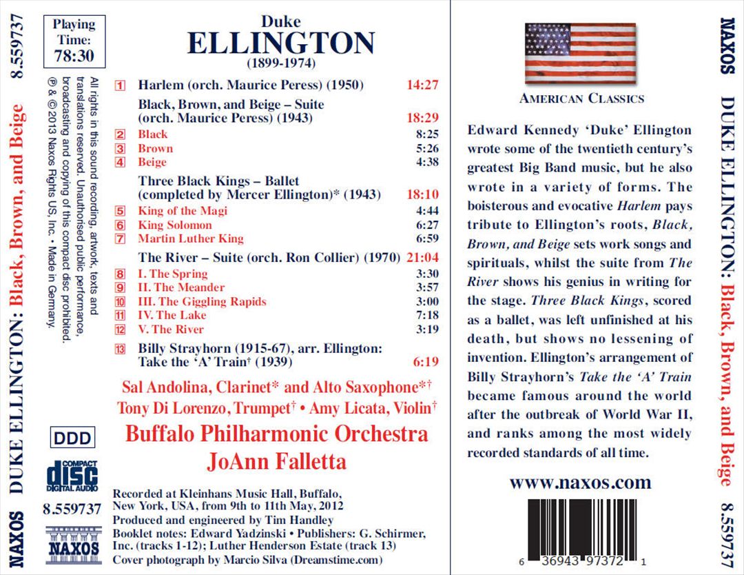 Duke Ellington: Black, Brown and Beige cover art