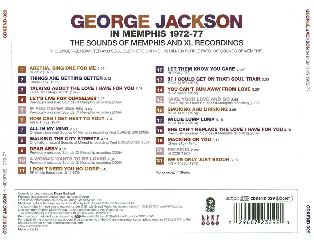 In Memphis 1972-77 cover art
