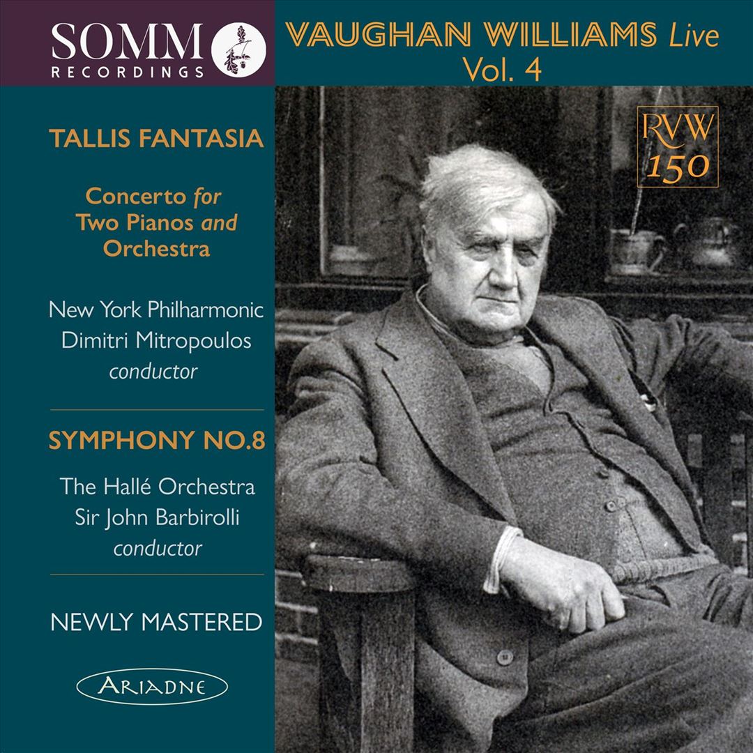 Vaughan Williams Live, Vol. 4: Tallis Fantasia, Symphony No. 8 cover art