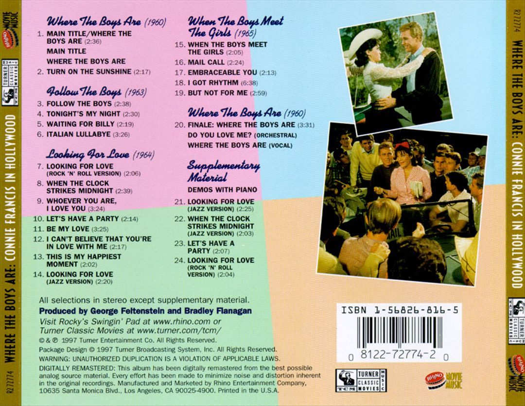 Where the Boys Are: Connie Francis in Hollywood cover art