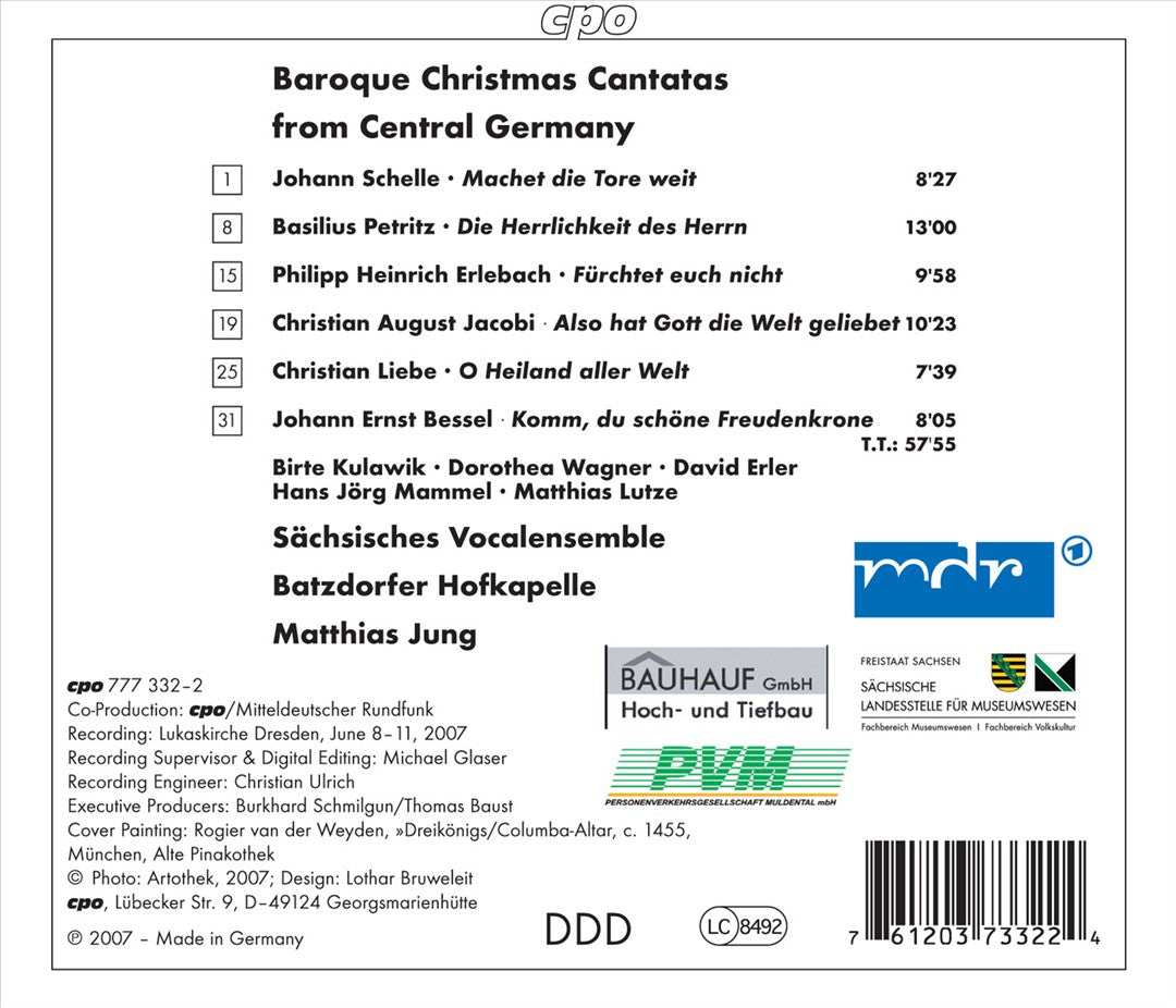 Machet die Tore weit: Baroque Christmas Cantatas from Central Germany cover art