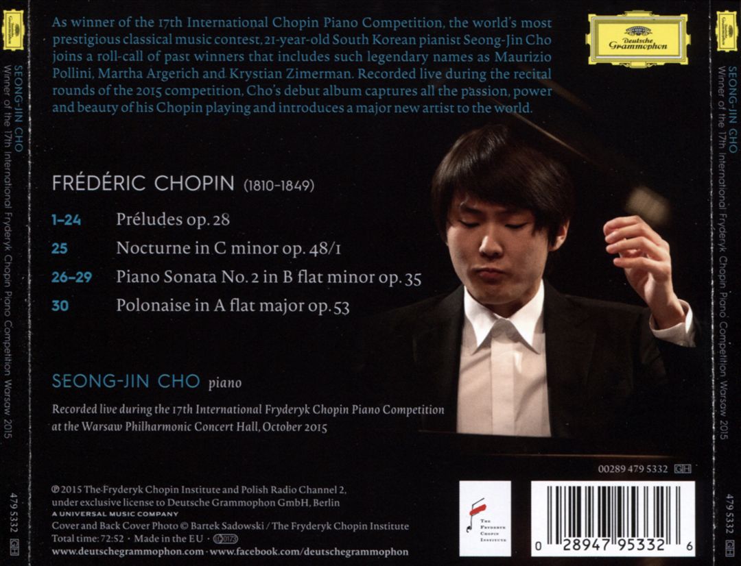 Seong-Jin Cho: Winner of the 17th International Fryderyk Chopin Piano Competition, Warsaw 2015 cover art