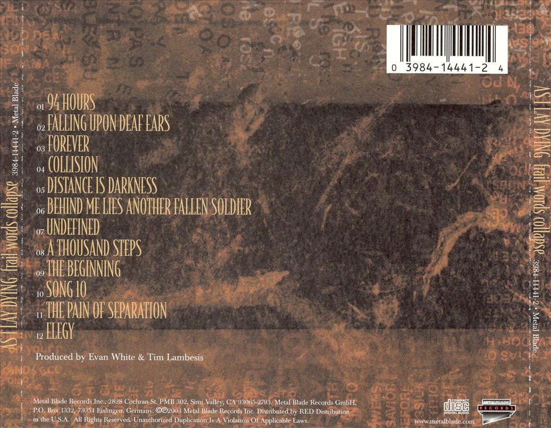 Frail Words Collapse cover art