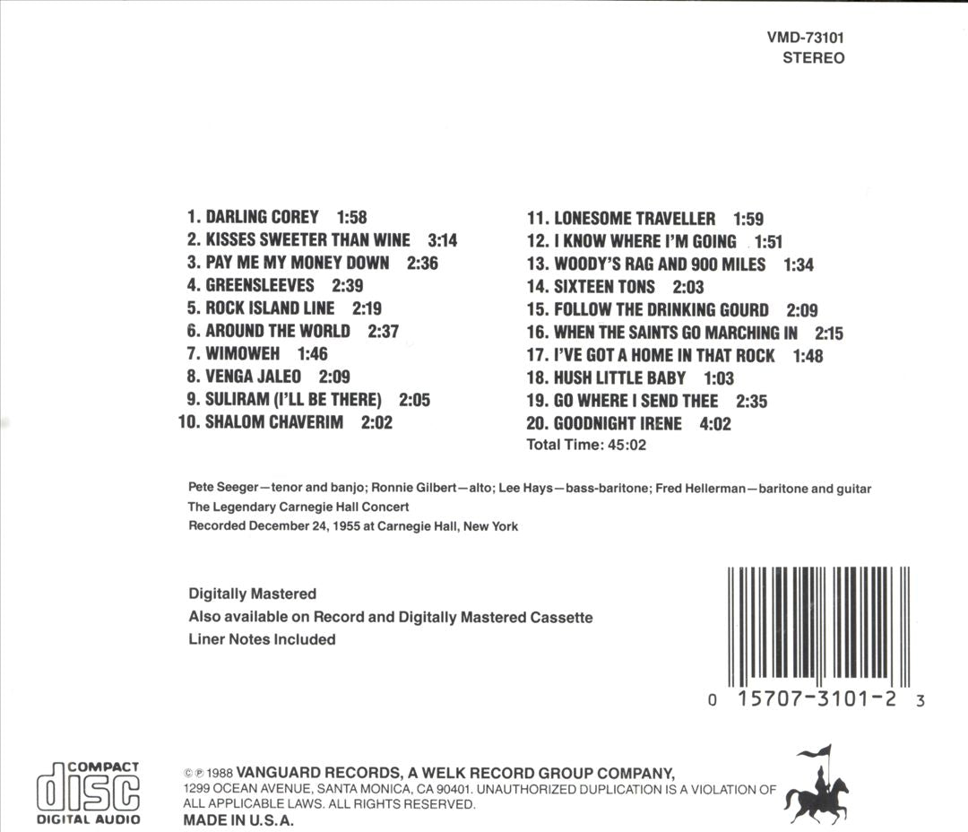 Weavers at Carnegie Hall cover art