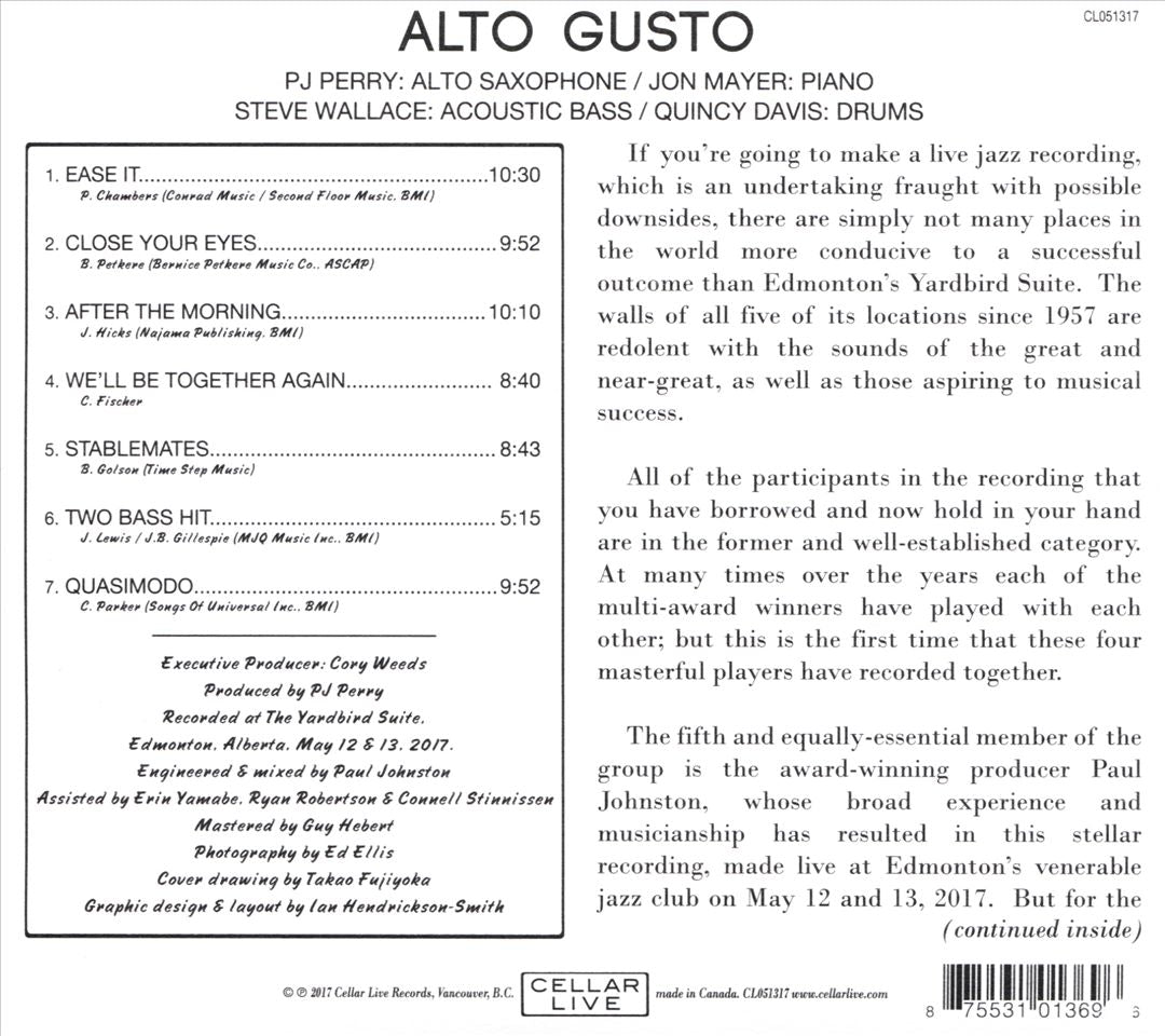 Alto Gusto cover art