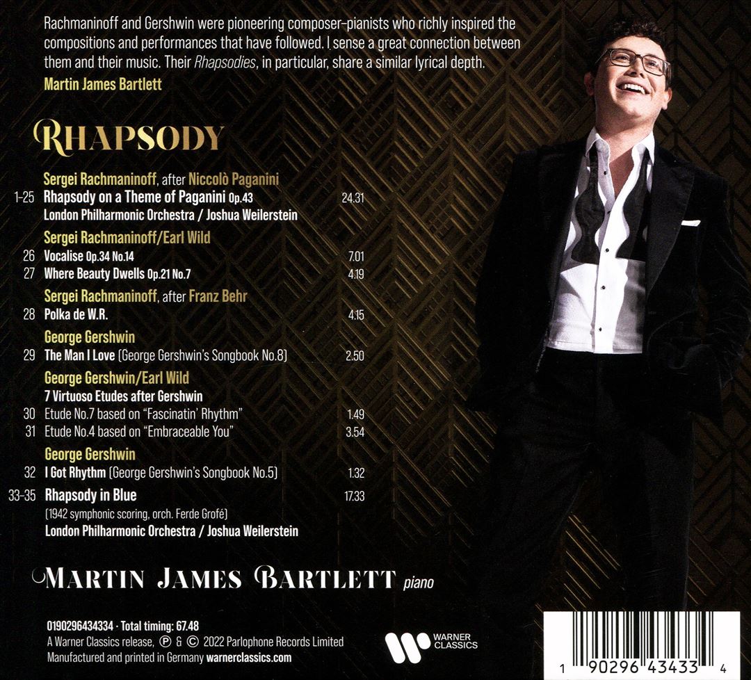 Rhapsody: Rachmaninoff, Gershwin cover art