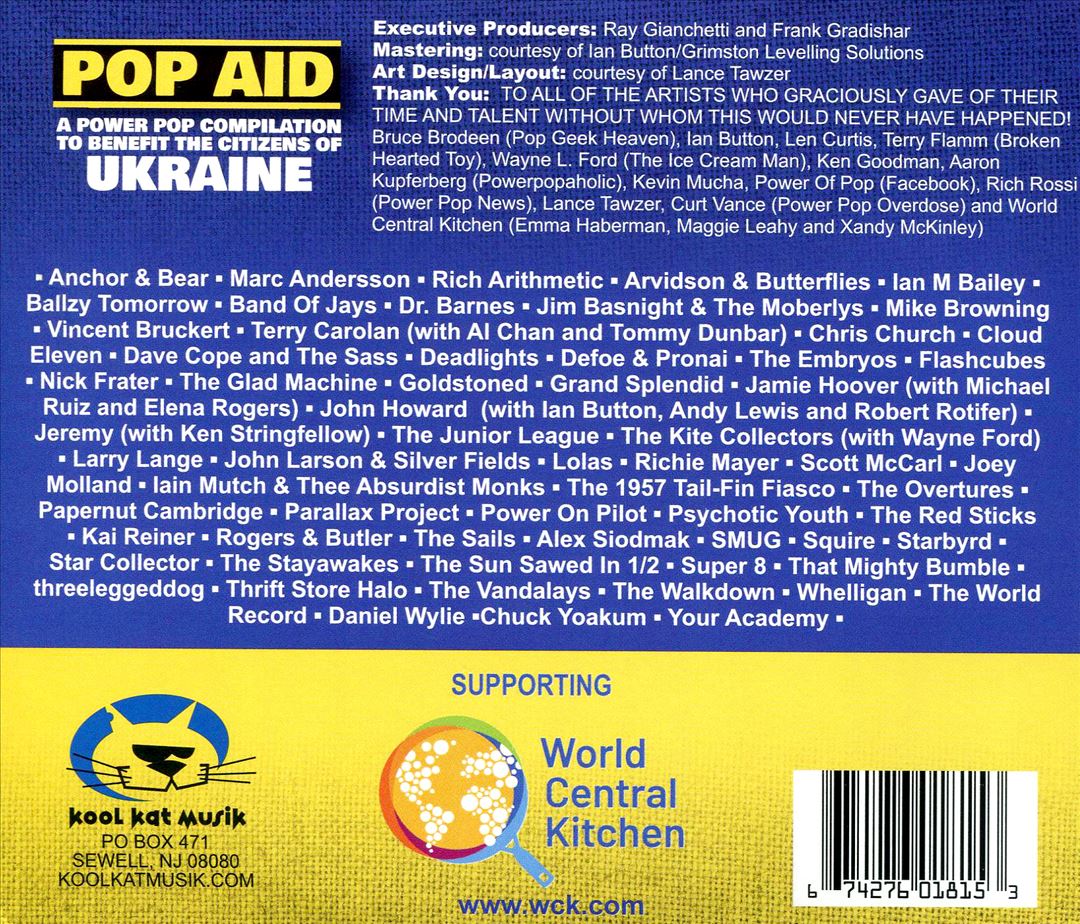 Pop Aid: A Power Pop Compilation to Benefit the Citizens of Ukraine cover art