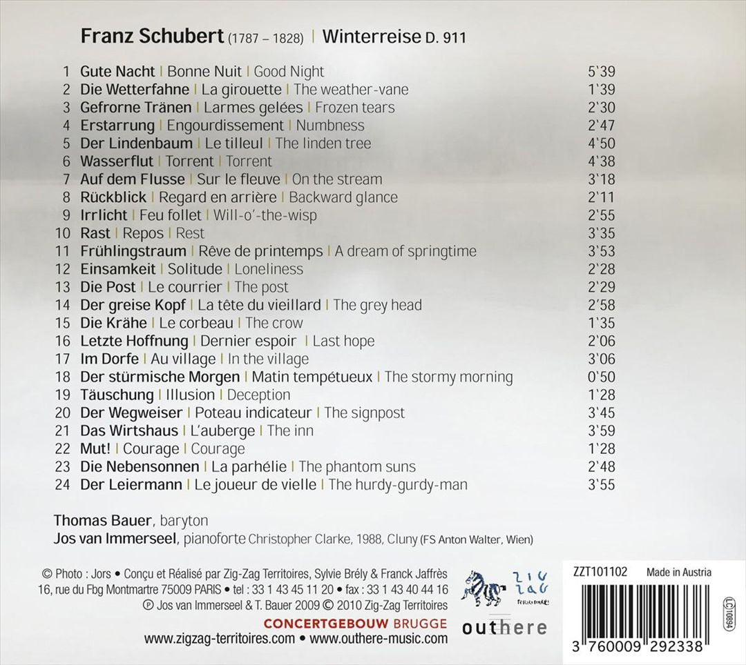 Schubert: Winterreise cover art