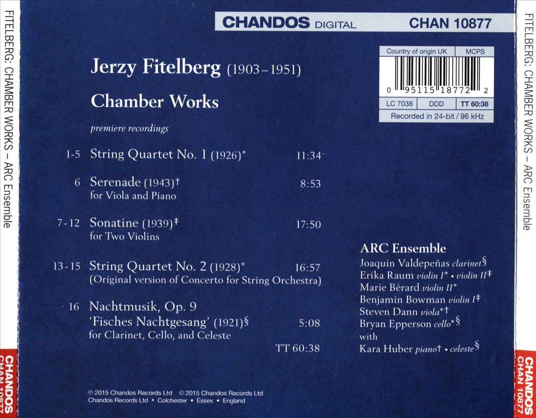 Music in Exile: Chamber Works by Jerzy Fitelberg cover art