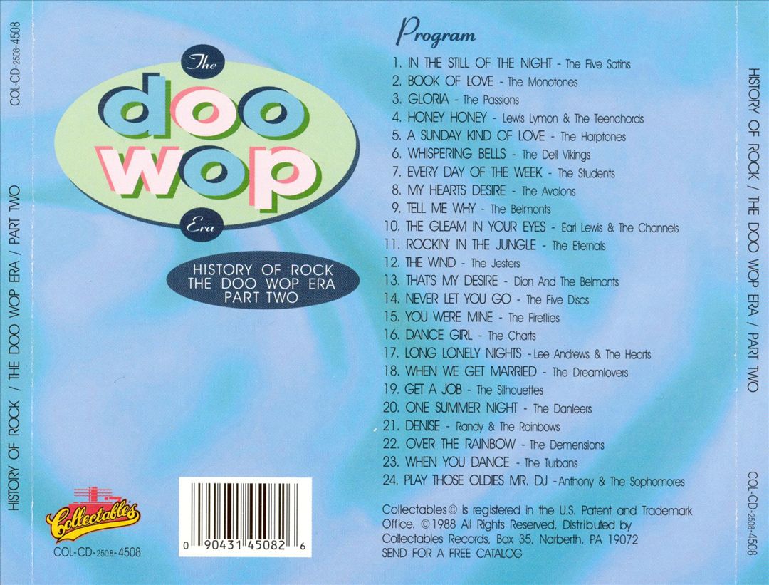 History of Rock: The Doo Wop Era, Pt. 2 cover art