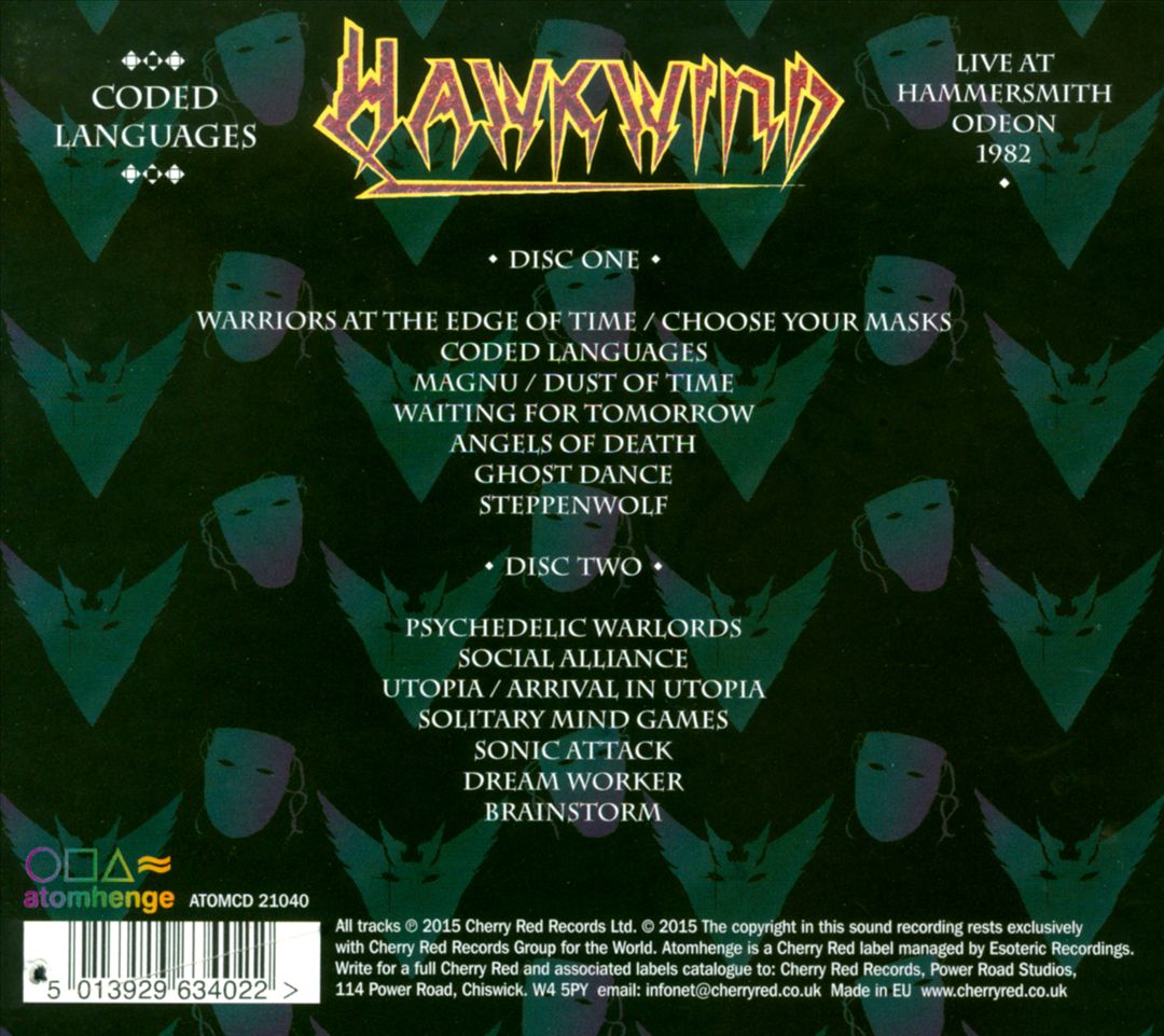 Coded Languages: Live at Hammersmith Odeon November 1982 cover art