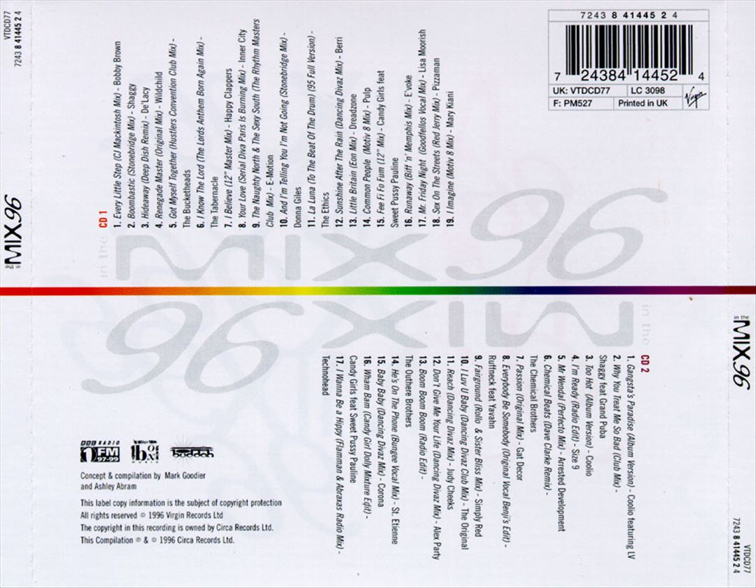 In the Mix '96 cover art