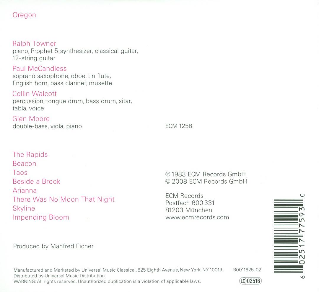 Oregon cover art