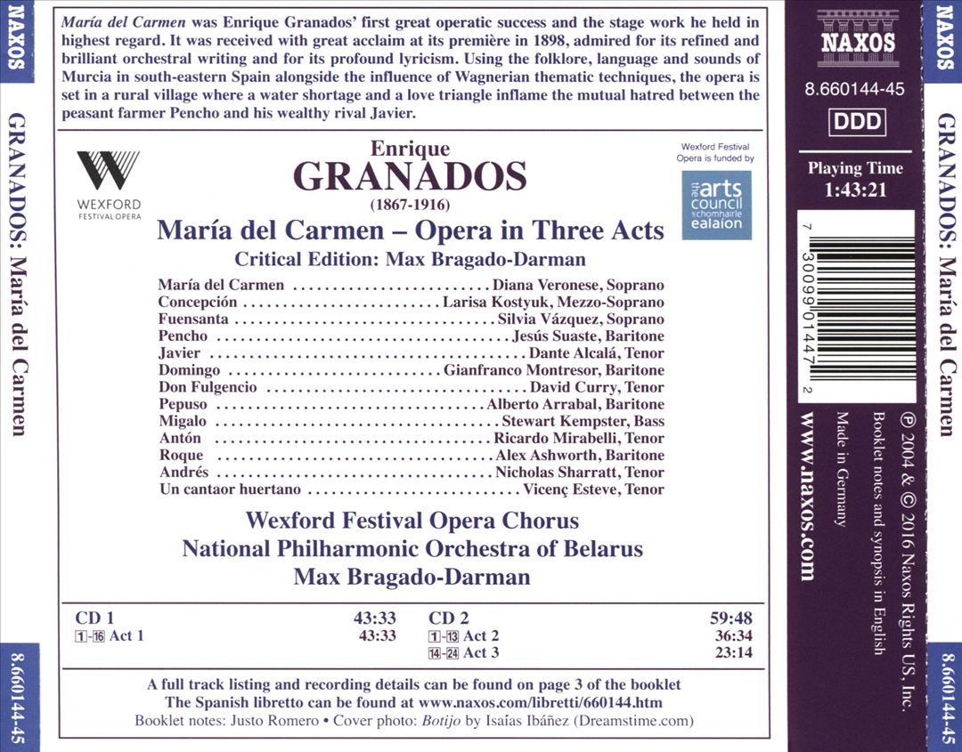 Granados: María del Carmen cover art