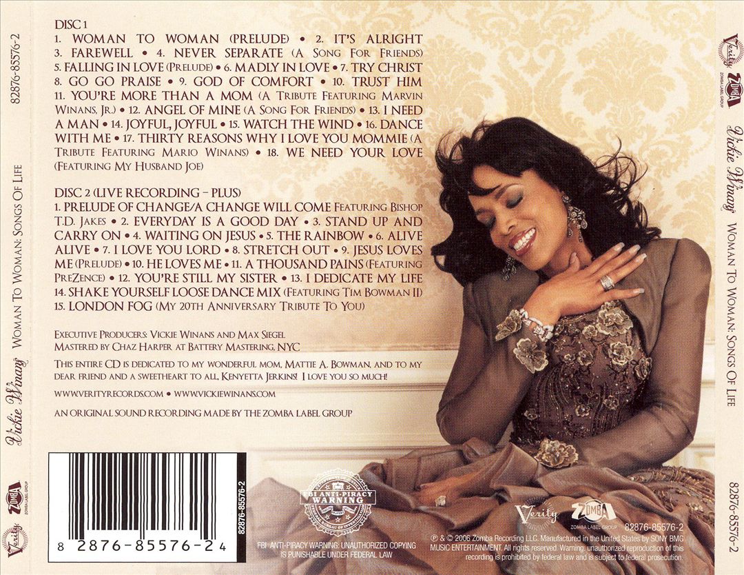Woman to Woman: Songs of Life cover art