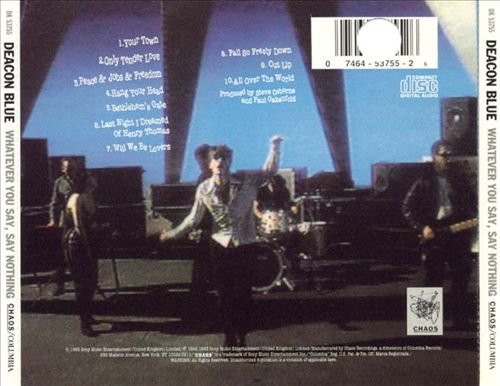 Whatever You Say, Say Nothing cover art