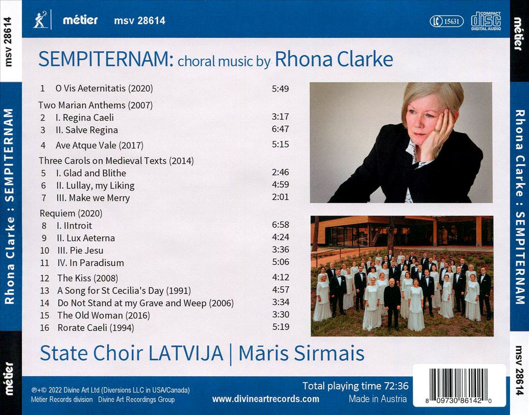 Sempiternam: Choral Music by Rhona Clarke cover art
