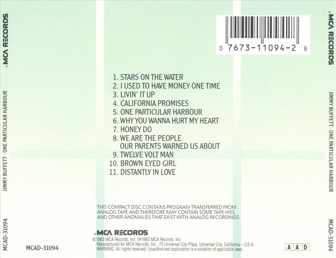 One Particular Harbour cover art