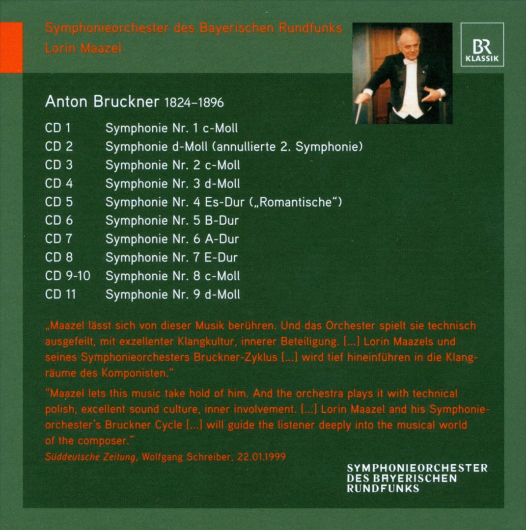 Bruckner: 10 Symphonien cover art