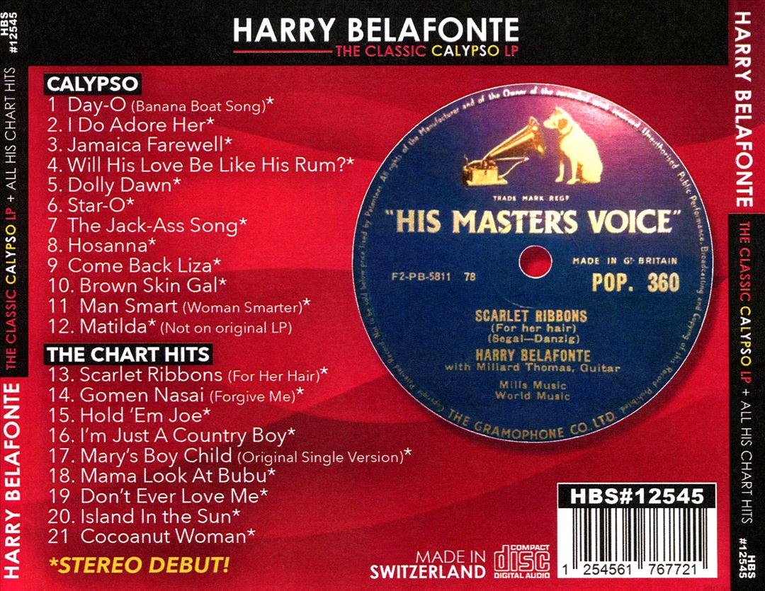 Classic Calypso Lp & All His Chart Hits-First cover art