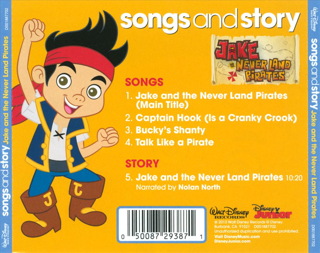 Disney Songs & Story: Jake and the Never Land Pirates cover art