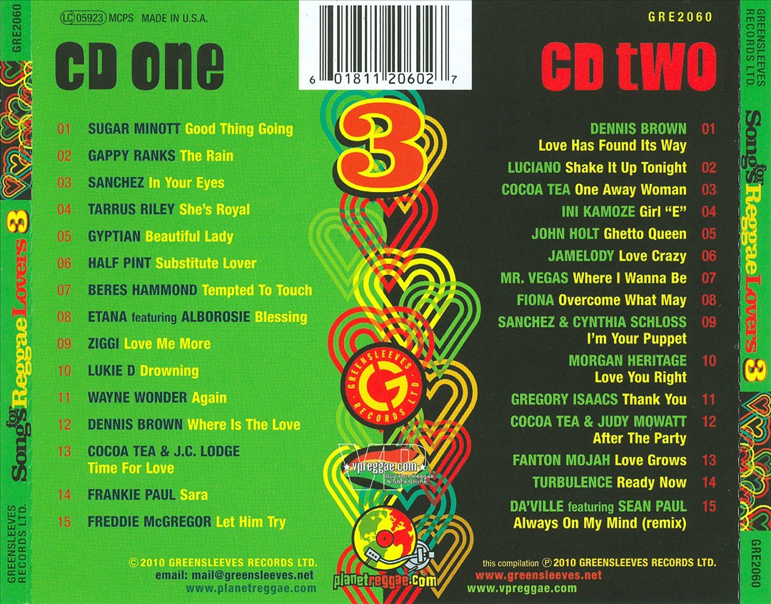 Songs for Reggae Lovers, Vol. 3 cover art