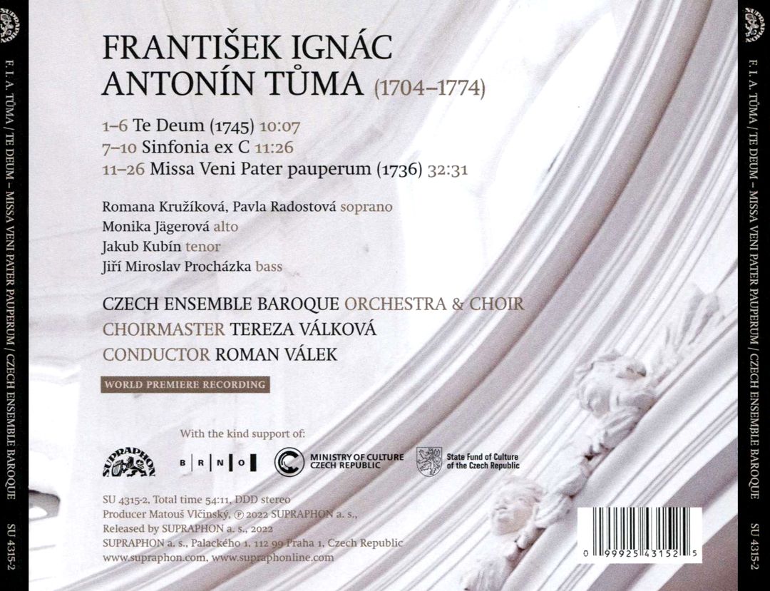 Tuma: Te Deum cover art