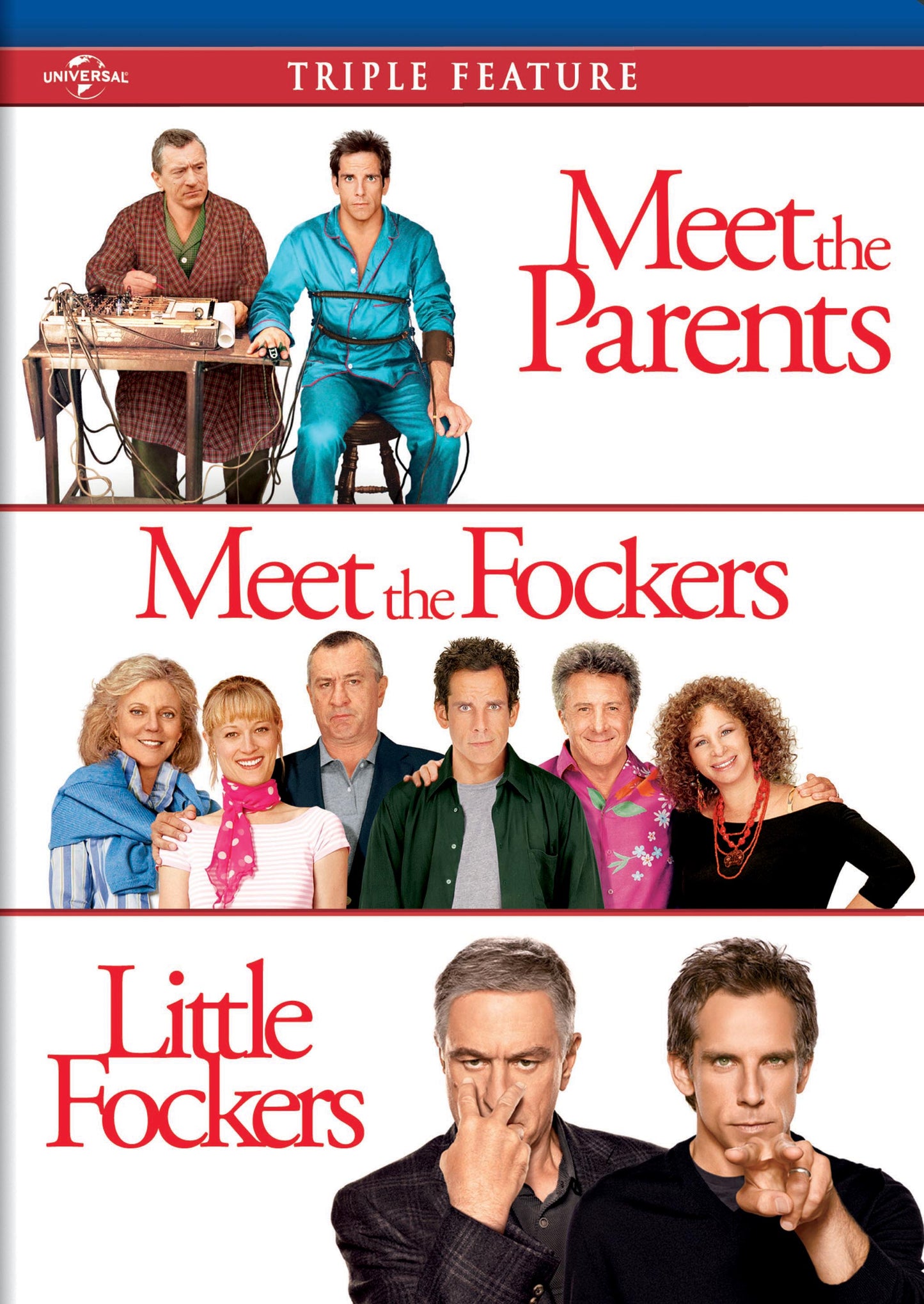 MEET THE PARENTS / MEET THE FOCKERS / LITTLE FOCKERS TRIPLE FEATURE cover art