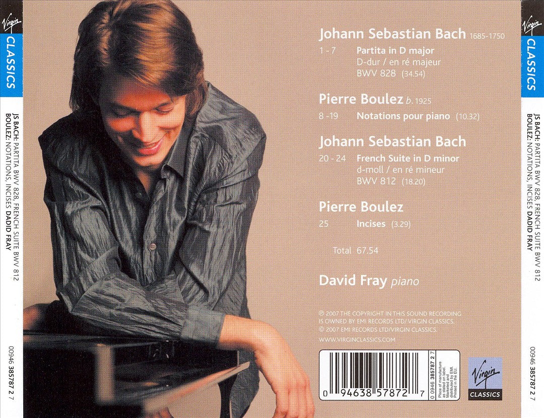 David Fray plays Bach & Boulez cover art