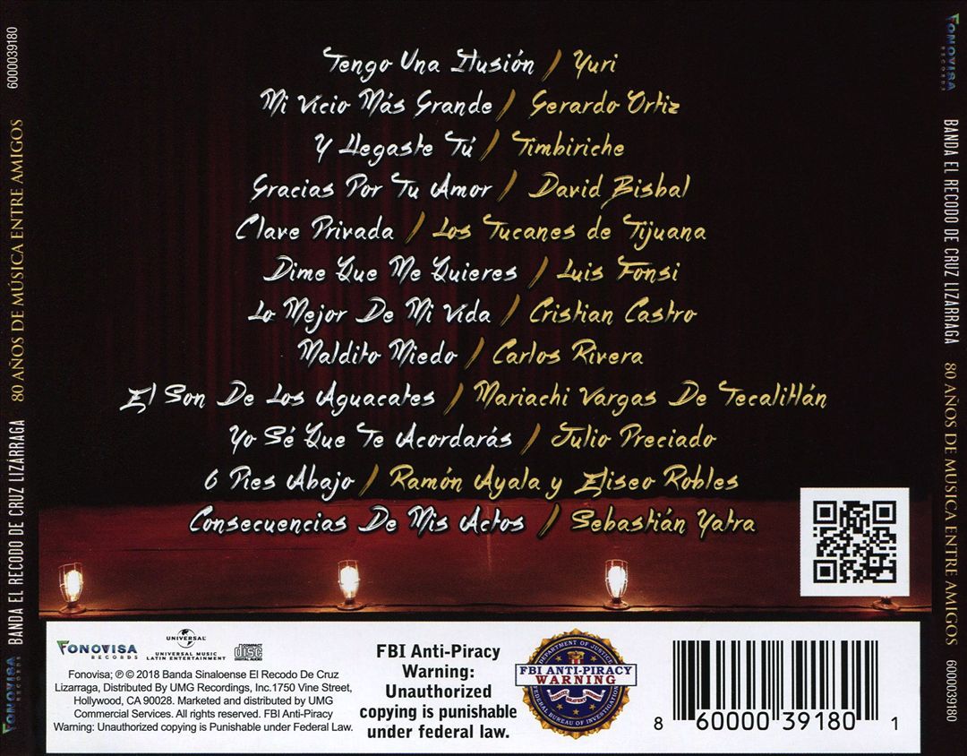 80 Años de Musica Entre Amigos, Vol. 1 cover art