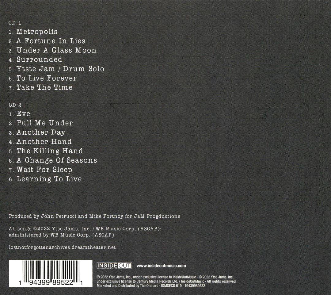 Lost Not Forgotten Archives: Live in NYC 1993 cover art