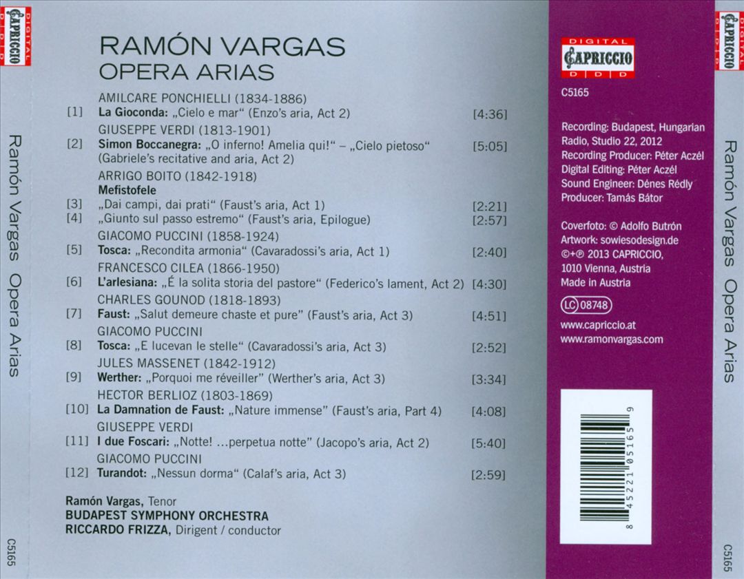 Opera Arias cover art