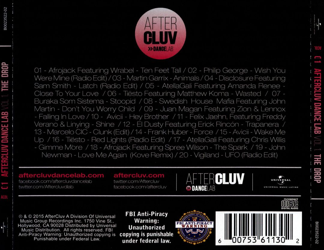 Aftercluv Dancelab, Vol. 1: The Drop cover art