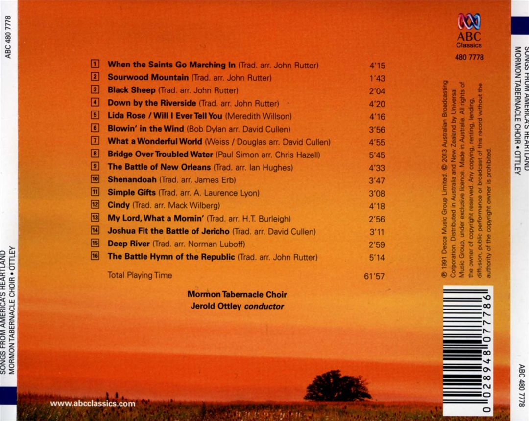 Songs from America's Heartland cover art