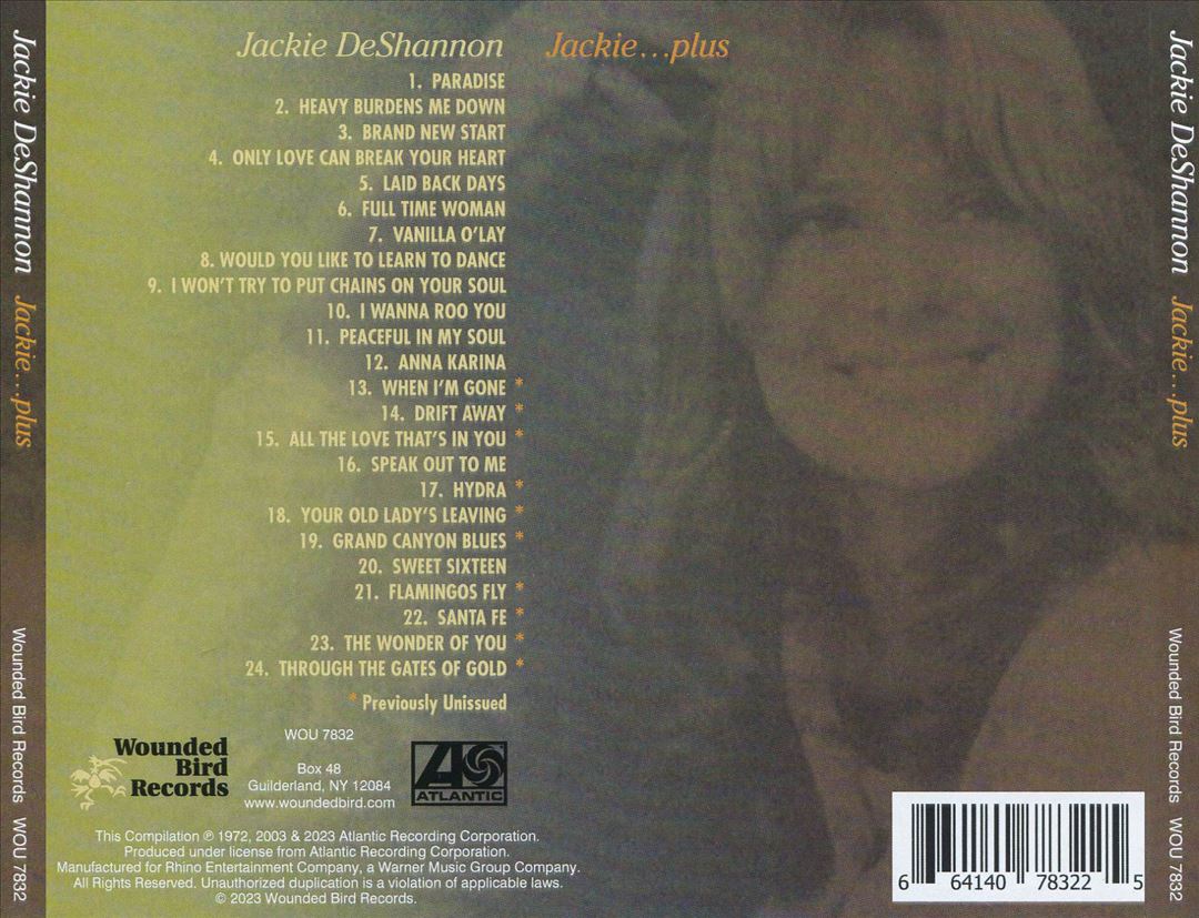 Jackie...Plus cover art