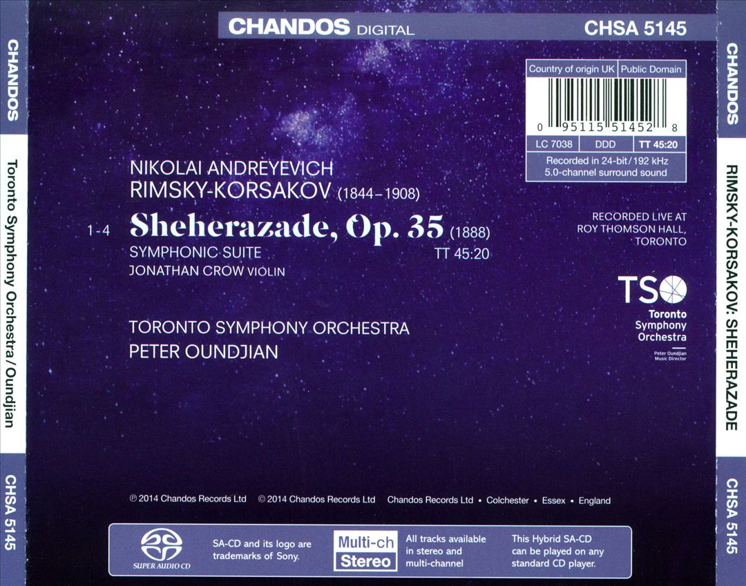 Rimsky-Korsakov: Sheherazade cover art