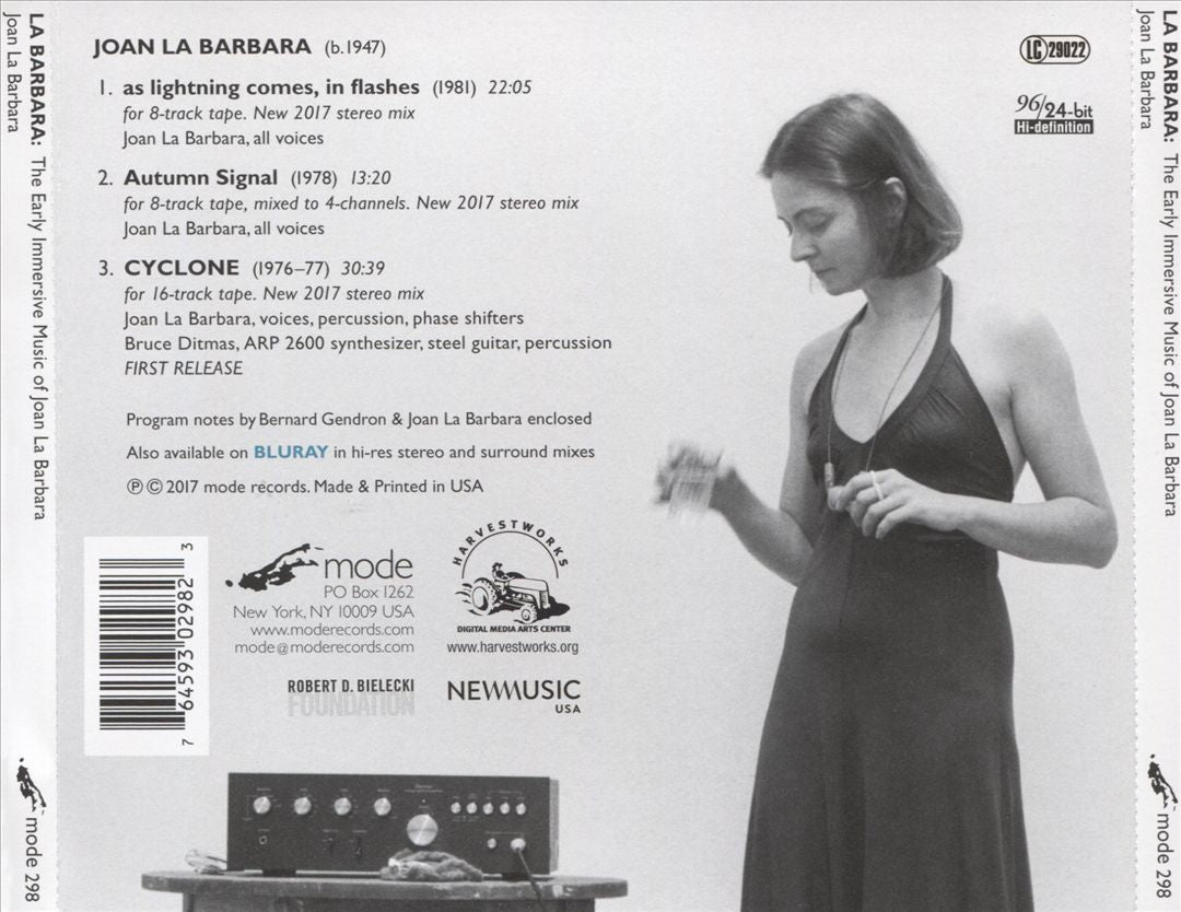 Early Immersive Music of Joan La Barbara cover art