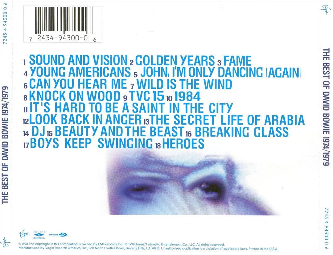 Best of David Bowie 1974/1979 cover art