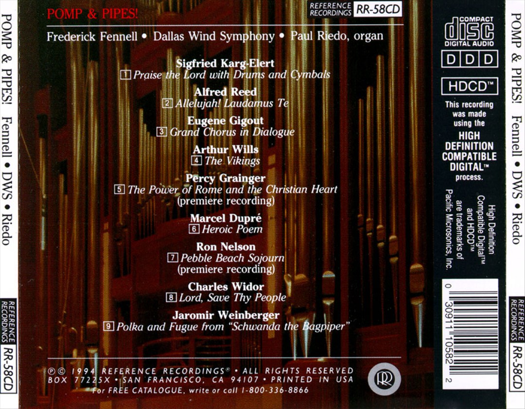 Pomp & Pipes: Powerful Music for Organ & Winds cover art