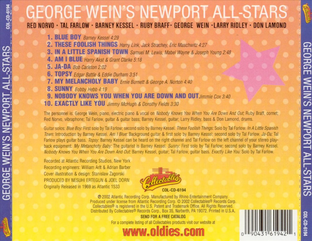George Wein's Newport All-Stars cover art