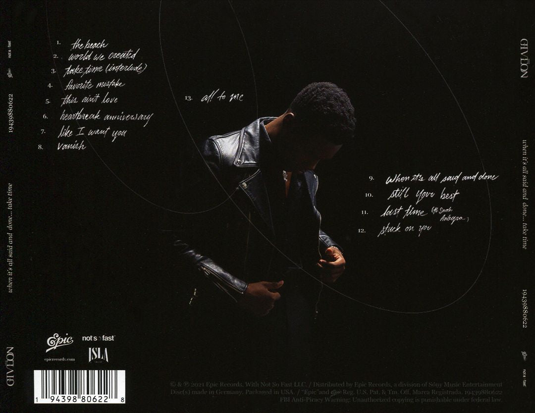 When It's All Said and Done...Take Time cover art