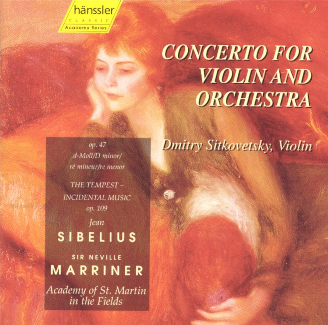 Sibelius: Concerto for Violin and Orchestra; The Tempest cover art
