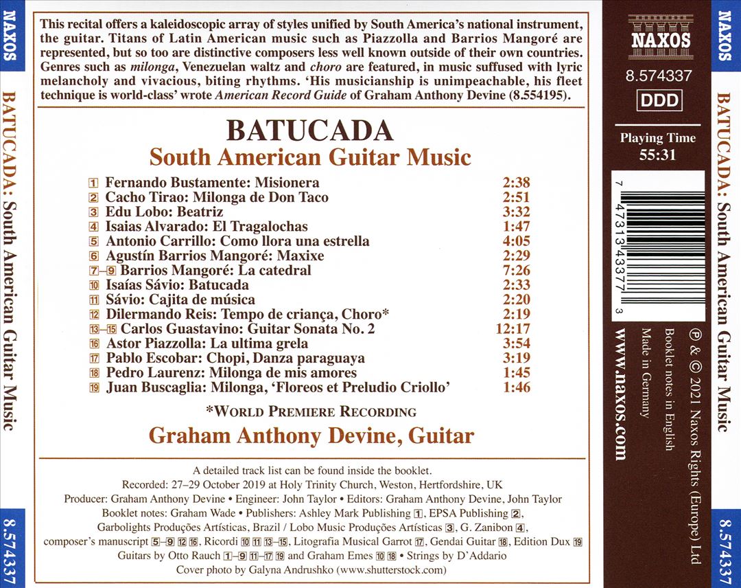 Batucada: South American Guitar Music cover art