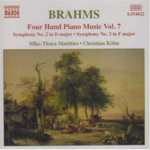 Brahms: Four Hand Piano Music, Vol. 7 - Symphonies Nos. 2 & 3 cover art