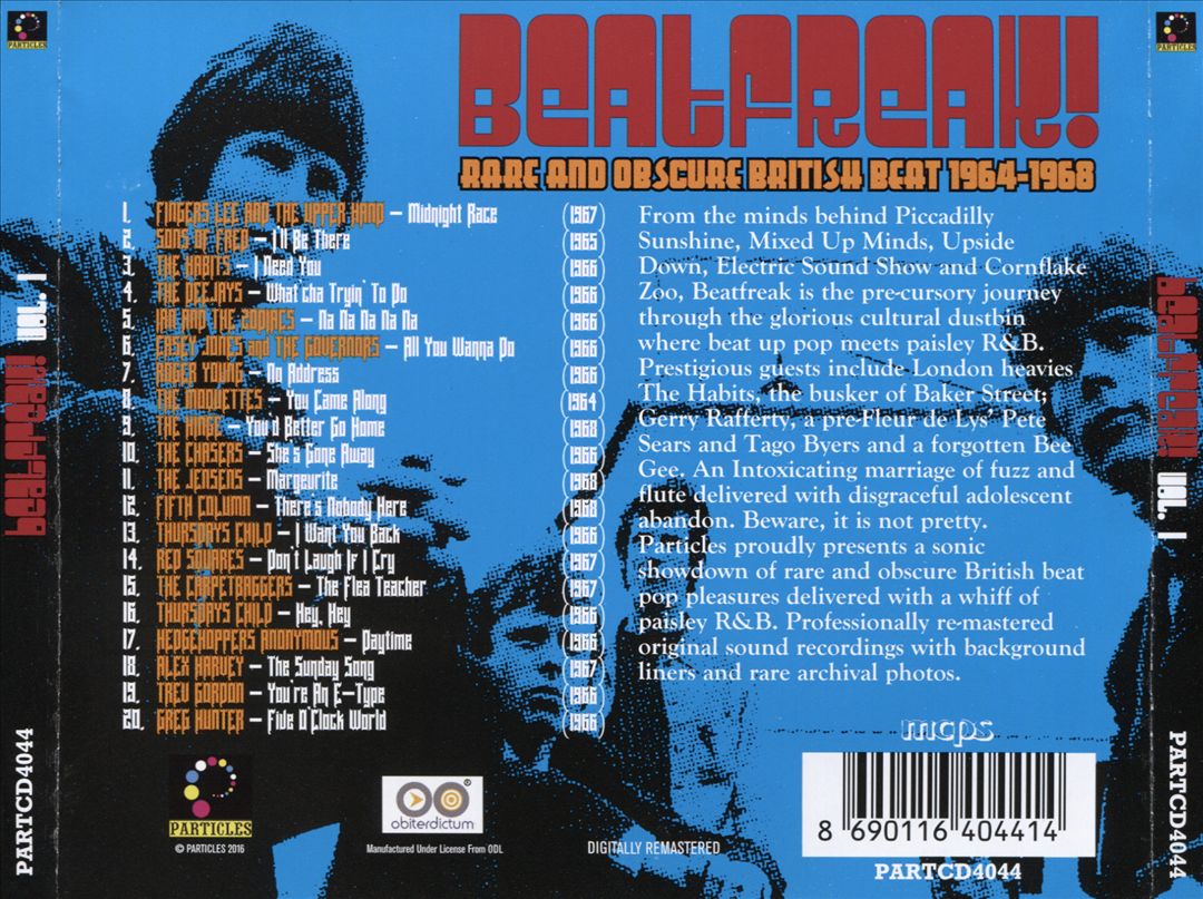 Beatfreak!, Vol. 1: Rare and Obscure British Beat 1964-1968 cover art