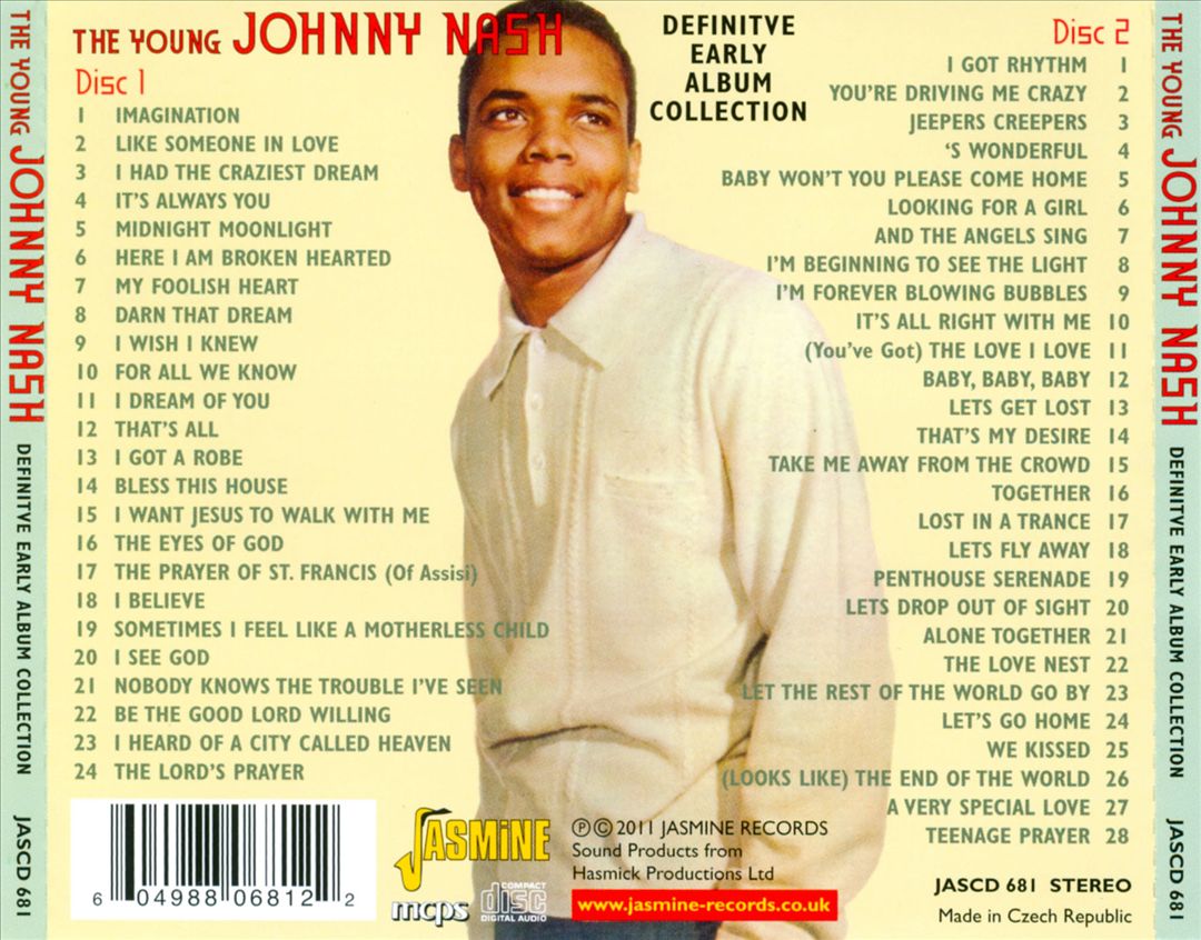 Johnny Nash Definitive Early Album Collection cover art